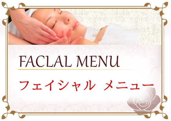 フェイシャルメニュー